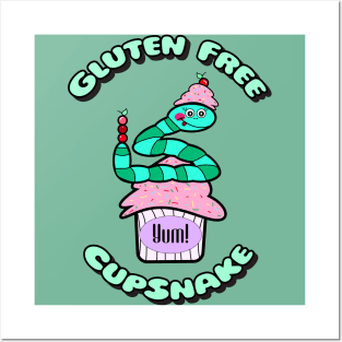 Gluten Free Cupsnake Posters and Art